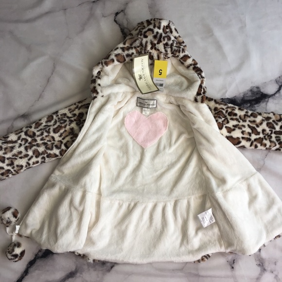 NWT Toddler Girl Leopard Jacket | Size 5 - Picture 4 of 6